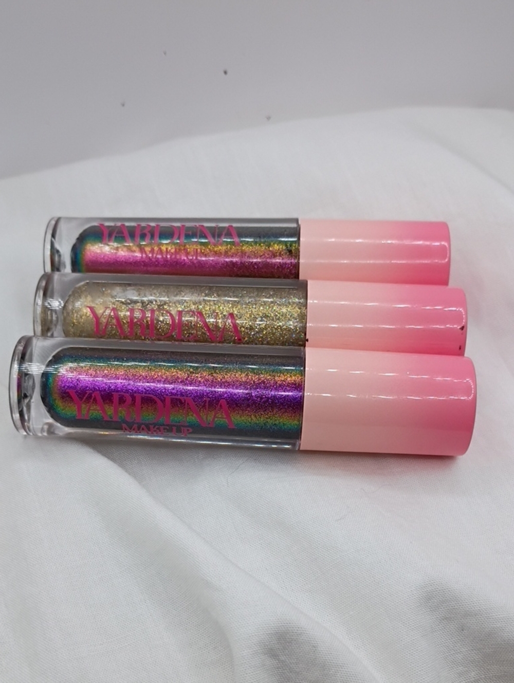 Yardena 3p Lip Set Iridescent & Gold Liquid Eyeshadow Trio
